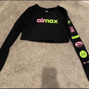 Nike airmax crop long sleeve. Worn twice! Sz XS